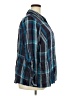 Lane Bryant 100% Rayon Plaid Blue Long Sleeve Button-Down Shirt Size 18 - 20 Plus - photo 4