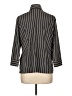 Worthington Stripes Black 3/4 Sleeve Button-Down Shirt Size L - photo 2