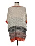 BCBGMAXAZRIA Chevron-herringbone Orange Poncho One size - photo 2