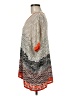 BCBGMAXAZRIA Chevron-herringbone Orange Poncho One size - photo 5
