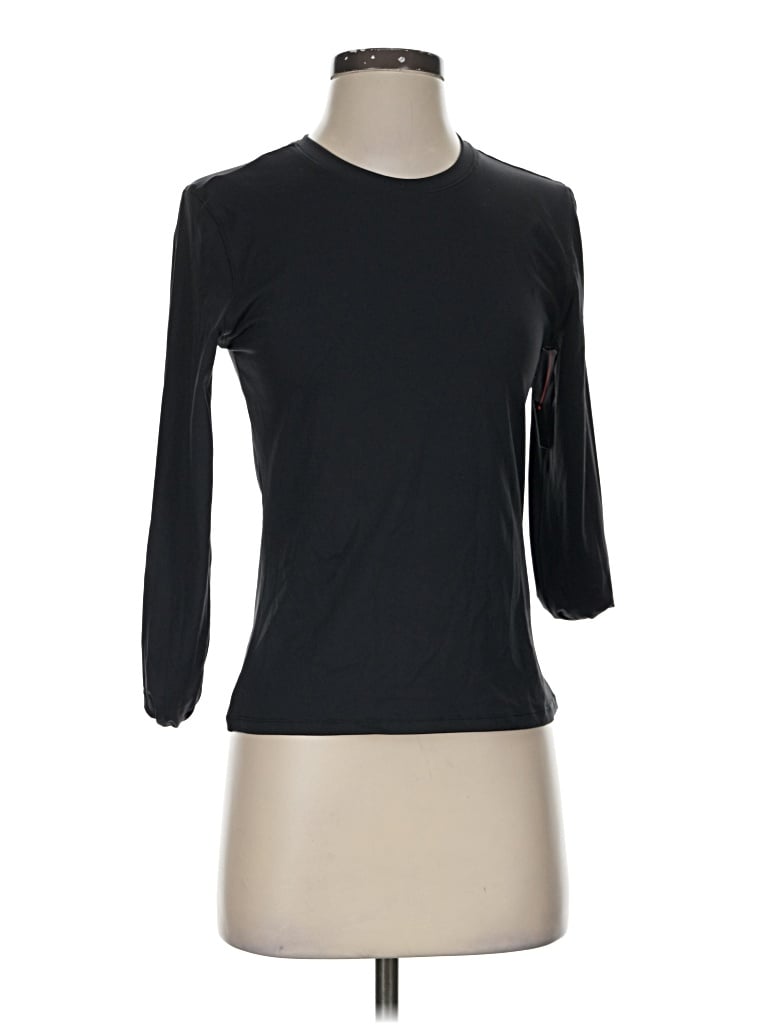 Pre-owned 90 Degree By Reflex 3/4 Sleeve T-shirt In Black