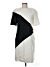 Neiman Marcus Color Block Ivory Casual Dress Size 8 - photo 1