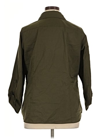 Worthington 3/4 Sleeve Button-Down Shirt (view 2)