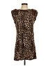 Only Animal Print Brown Casual Dress Size XS - photo 1