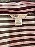 Cato Stripes Ivory 3/4 Sleeve Button-Down Shirt Size M - photo 7