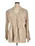 Style&Co Tan Long Sleeve Blouse Size XL - photo 1