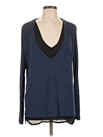 Bordeaux Long Sleeve Top (view 1)