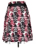 Worthington 100% Polyester Print Red Casual Skirt Size 16 - photo 2