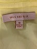 Skies Are Blue Color Block Yellow Long Sleeve Blouse Size M - photo 7