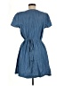 Madewell Solid Blue Casual Dress Size M - photo 2