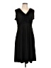 Madison Solid Black Cocktail Dress Size L - photo 1