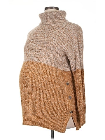 Isabel Maternity Turtleneck Sweater (view 1)