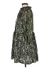 Zara Basic Print Green Casual Dress Size M - photo 5