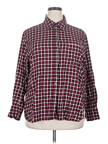 Lane Bryant Long Sleeve Button-Down Shirt (view 1)