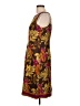 Rafael 100% Silk Tropical Brown Cocktail Dress Size 10 - photo 5