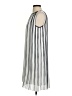 Max Studio 100% Polyester Stripes Silver Casual Dress Size S - photo 5