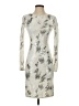 BCBGMAXAZRIA Graphic Silver Cocktail Dress Size S - photo 1