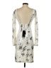BCBGMAXAZRIA Graphic Silver Cocktail Dress Size S - photo 2