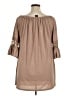 Win Win Brown 3/4 Sleeve Blouse Size XL - photo 2