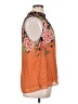 DR2 100% Polyester Orange Sleeveless Blouse Size XL - photo 4