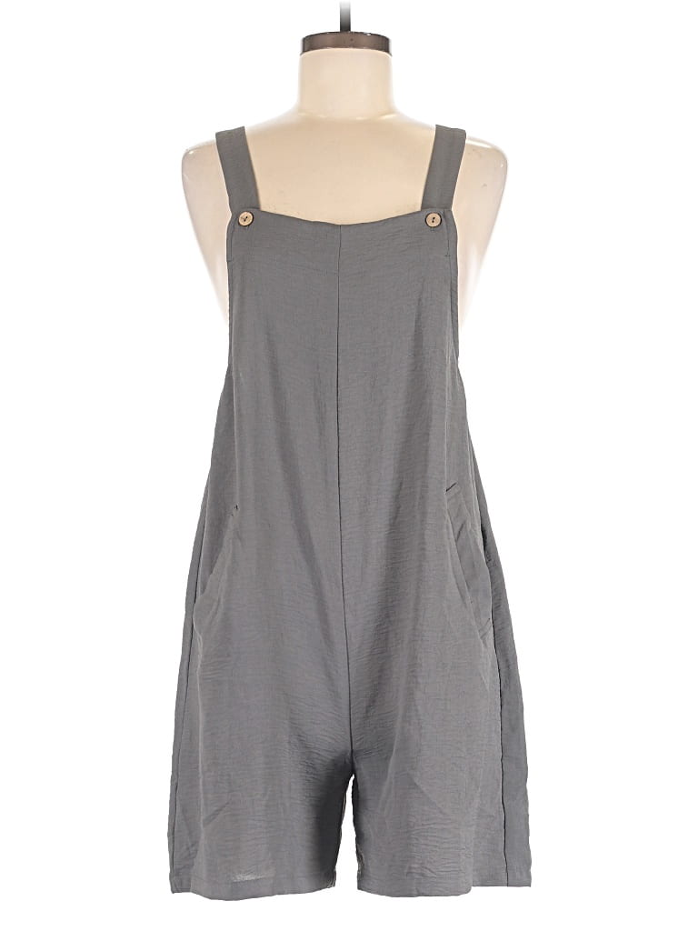 Pre-owned Assorted Brands Romper In Gray