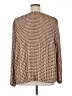 DR2 100% Polyester Houndstooth Brown Long Sleeve Blouse Size XL - photo 2