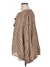 DR2 100% Polyester Houndstooth Brown Long Sleeve Blouse Size XL - photo 5