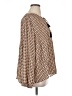 DR2 100% Polyester Houndstooth Brown Long Sleeve Blouse Size XL - photo 4