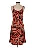 Nine West Print Orange Casual Dress Size S - photo 2