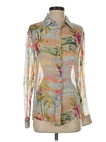 Le Superbe Long Sleeve Silk Top (view 1)