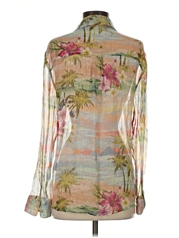 Le Superbe Long Sleeve Silk Top (view 2)