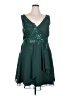 JJ's House Stars Green Cocktail Dress Size XL (estimated) - photo 1
