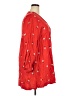 POPSUGAR 100% Rayon Red 3/4 Sleeve Blouse Size XXL - photo 4
