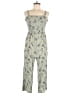 Angels 100% Rayon Print Green Jumpsuit Size M - photo 1