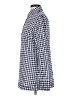 Tory Burch Checkered-gingham Blue Long Sleeve Button-Down Shirt Size 4 - photo 5