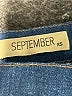 September Color Block Blue Casual Skirt Size XS - photo 4