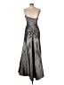 NW Nightway Metallic Silver Cocktail Dress Size 12 - photo 2