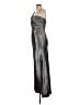NW Nightway Metallic Silver Cocktail Dress Size 12 - photo 5