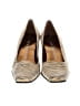 Enzo Angiolini Animal Print Ivory Gold Heels Size 8 - photo 2