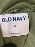 Old Navy 100% Cotton Solid Green Raincoat Size 4T - photo 3