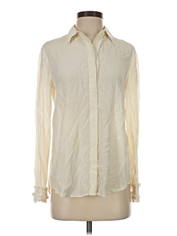 Club Monaco Long Sleeve Silk Top (view 1)
