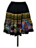 Unbranded Paisley Black Casual Skirt Size 00 (estimated) - photo 1