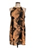Tyche Tropical Brown Casual Dress Size L - photo 1