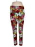 Lularoe Floral Red Leggings Size 2X (TC2) - photo 1
