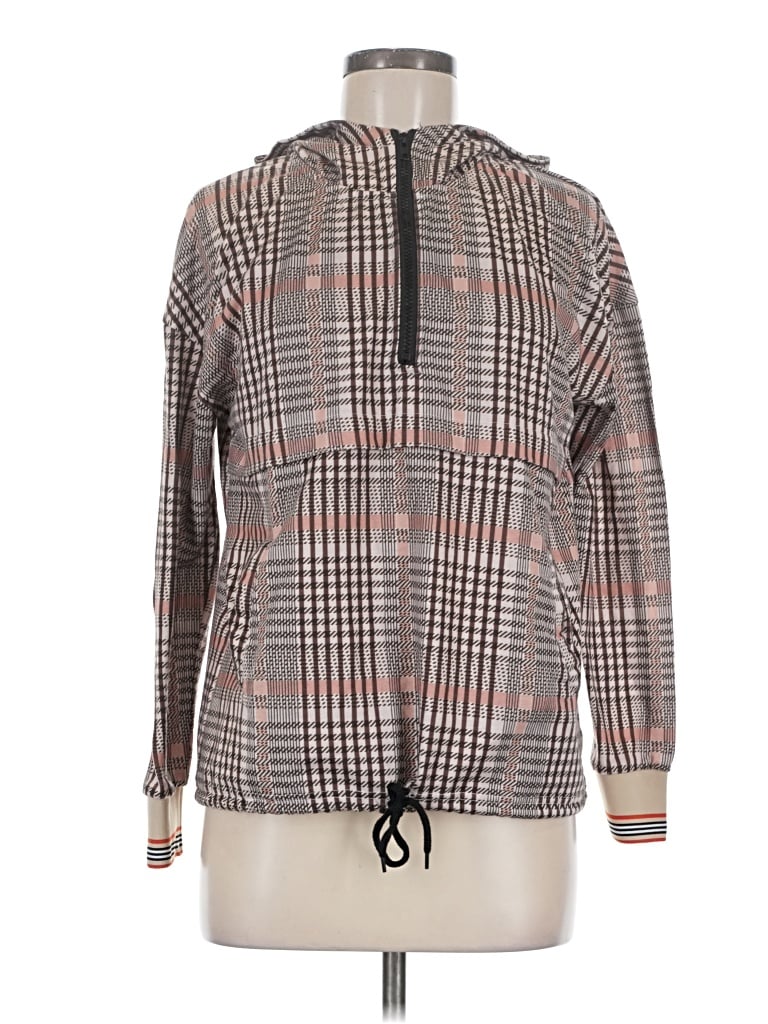 Pre-owned Made With Love Zip Up Hoodie In Brown