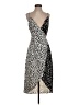 Honey Punch 100% Polyester Animal Print Ivory Cocktail Dress Size XS - photo 1