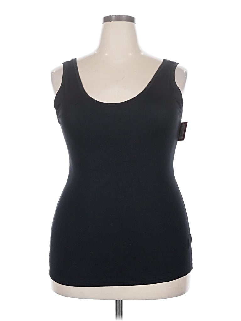 Spanx Tank Top Black Strapless Neckline Tops