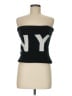 DKNY 100% Polyester Black Sweater Vest One size - photo 1