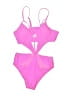 Unbranded Solid Pink One Piece Swimsuit Size L - photo 1
