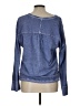 Westbound 100% Cotton Blue Long Sleeve Top Size L - photo 2